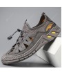 Sandals - Men Air Mesh Sandals Fashion Breathable Large Size Shoes Outdoor Round Toe Casual Footwear