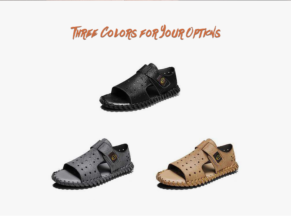 2021 Summer New Sandals Men's Shoes Breathable Beach Shoes Trend Sewing Shoes Men's Cave Shoes - Black EU 41 2021 Summer New Sandals Men's Shoes Breathable Beach Shoes Trend Sewing Shoes Men's Cave Shoes - Black EU 41