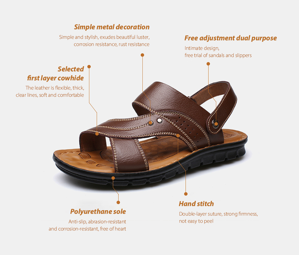 Men Sandals Summer Breathable Open TOE Leather Casual Beach Cool Sweater Non-Slip Shoes - Black EU 39, Upgrade Men Sandals Summer Breathable Open TOE Leather Casual Beach Cool Sweater Non-Slip Shoes - Black EU 39, Upgrade