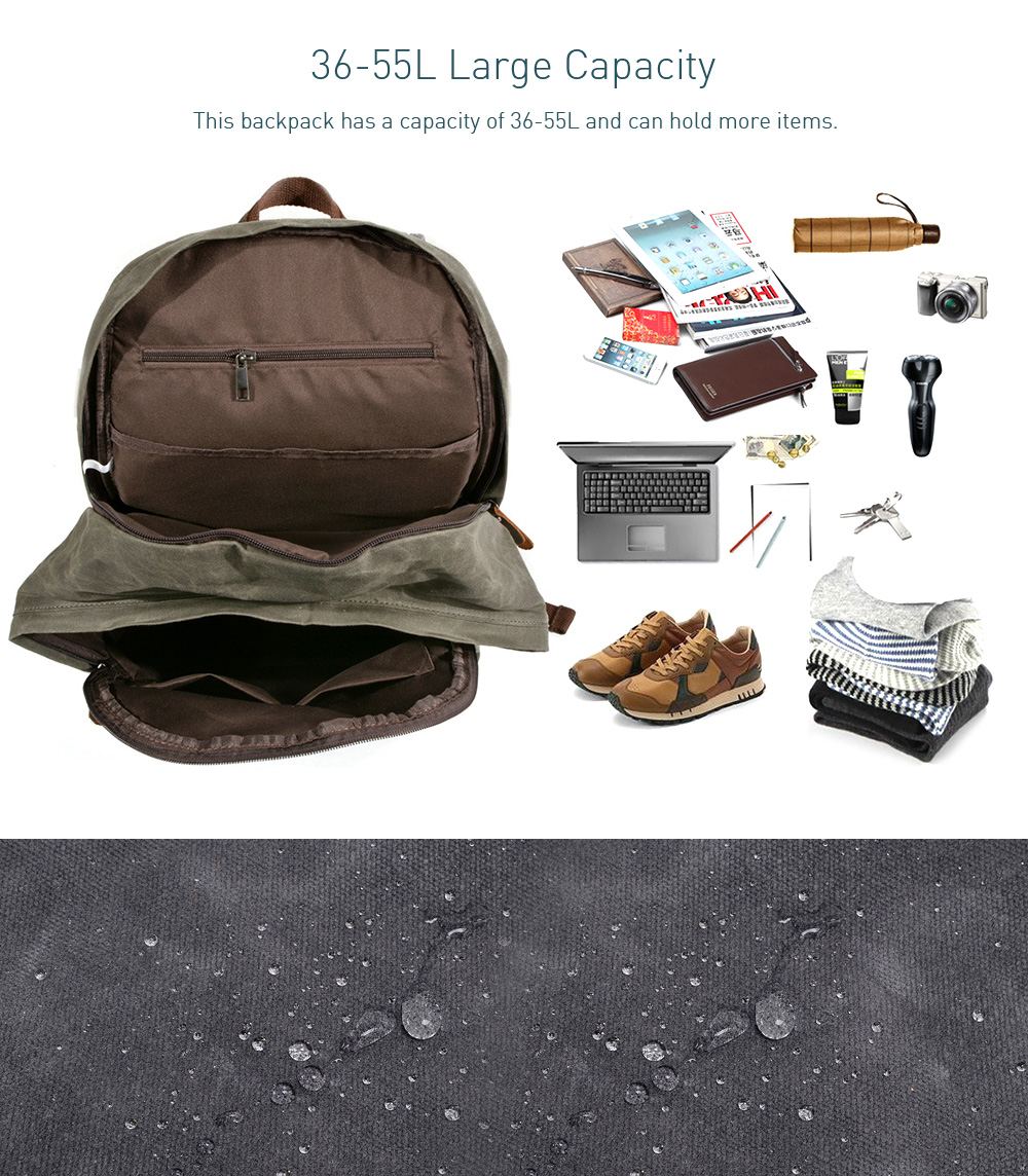 Canvas Shoulder Bag Large-capacity Outdoor Backpack Large Capacity Canvas Shoulder Bag Large-capacity Outdoor Backpack Large Capacity