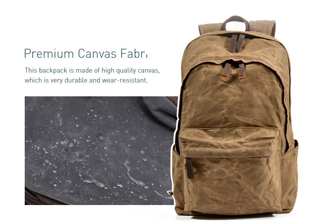 Canvas Shoulder Bag Large-capacity Outdoor Backpack Fabric Canvas Shoulder Bag Large-capacity Outdoor Backpack Fabric
