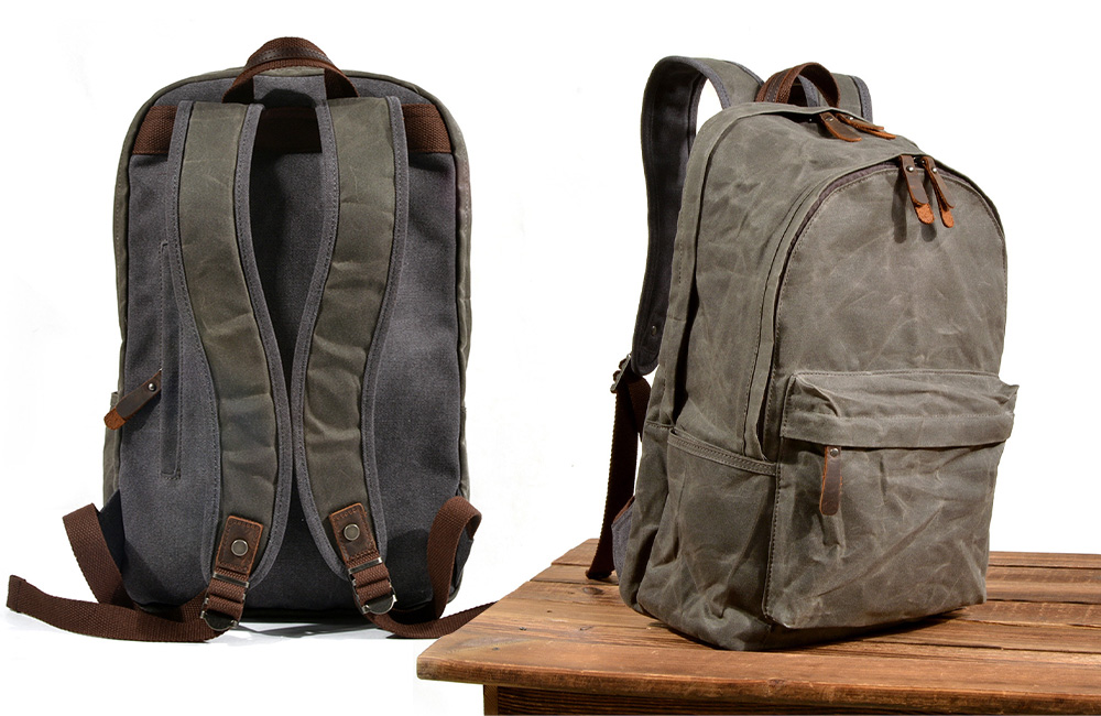 Canvas Shoulder Bag Large-capacity Outdoor Backpack Canvas Shoulder Bag Large-capacity Outdoor Backpack